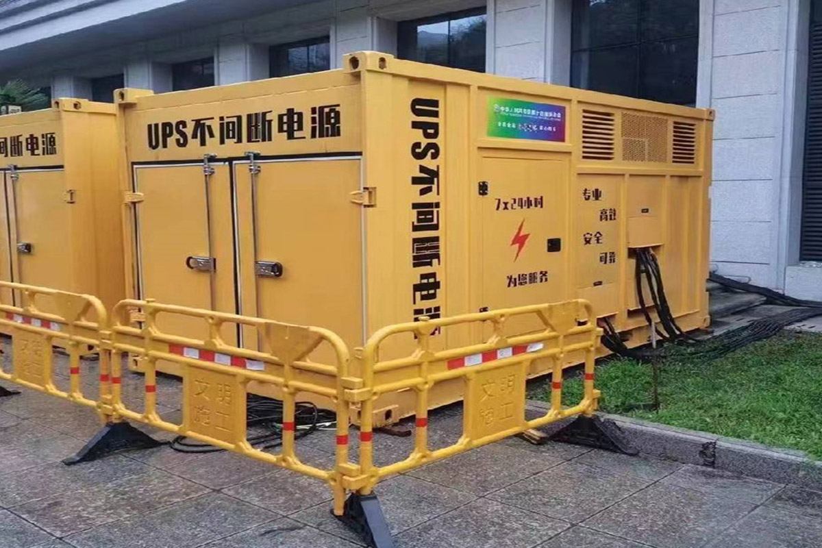 秭归发电机租赁施工现场