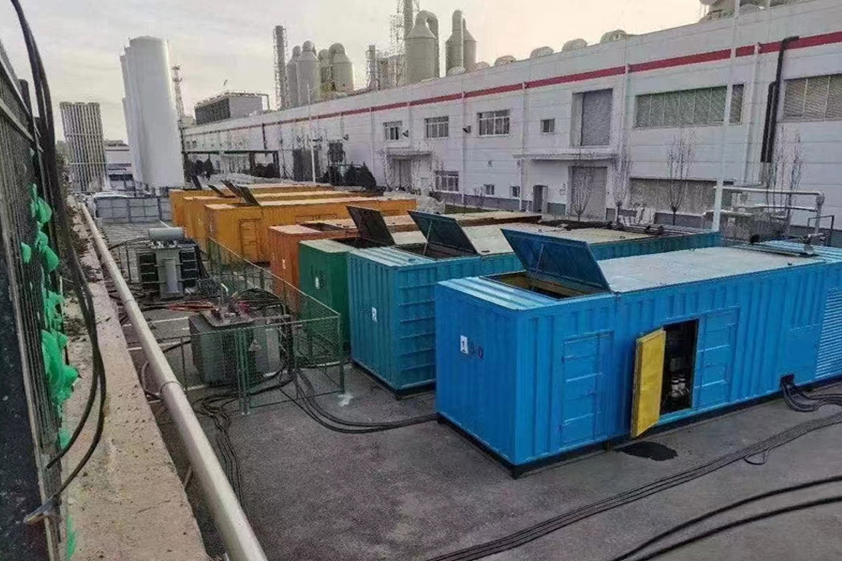 秭归发电机租赁施工现场